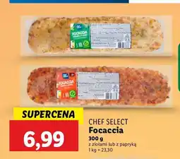 Lidl Focaccia z ziołami Chef select oferta