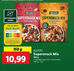Lidl Supersnack mix z jagodami goji Alesto oferta