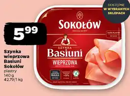Netto Szynka wieprzowa Basiuni Sokołów oferta