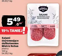 Netto Salami dojrzewające delikatesowe Mistrz Rohus oferta