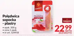 Makro Polędwica sopocka - plastry Sokołów oferta