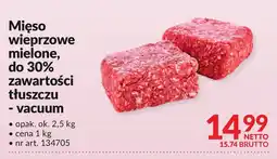 Makro Mięso wieprzowe mielone, do 30% zawartości tłuszczu - vacuum Makro oferta