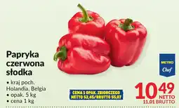 Makro Papryka czerwona słodka 1 kg Metro Chef oferta
