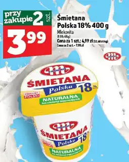 Topaz Śmietana Polska 18% Mlekovita oferta