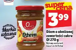 Topaz Dżem 0% cukru 270g Marka własna oferta