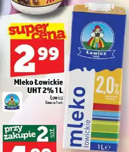 Topaz Mleko UHT 2% 1L Łowicz oferta