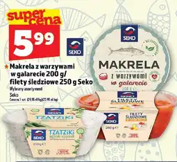 Topaz Makrela z warzywami w galarecie/filety śledziowe Seko oferta