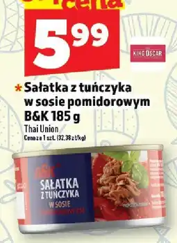Topaz Sałatka z tuńczyka w sosie pomidorowym B&K Thai Union oferta