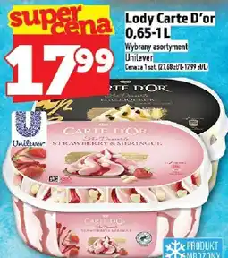 Topaz Lody Carte D'or Unilever oferta