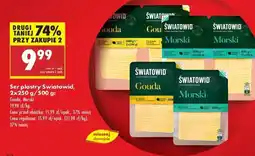 Biedronka Ser plastry Światowid 2x250 g / 500 g oferta