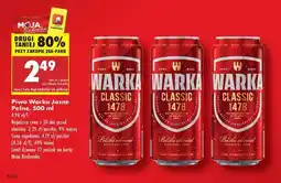 Biedronka Piwo Warka Jasne Pełne , 500 ml oferta