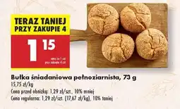 Biedronka Bułka śniadaniowa pełnoziarnista, 73 g oferta