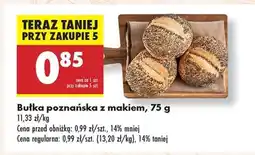Biedronka Bułka poznańska z makiem, 75 g oferta