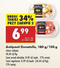 Biedronka Antipasti Donatello 180 g 150 g oferta
