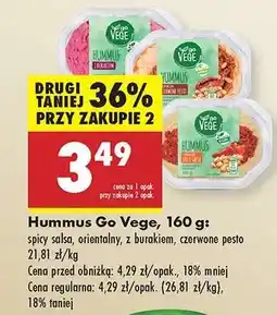 Biedronka Hummus Go Vege, 160 g oferta