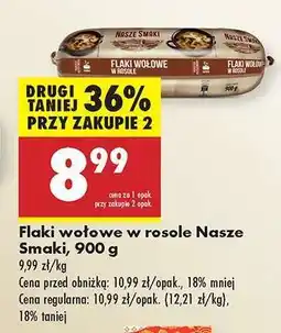Biedronka Flaki wołowe w rosole Nasze Smaki, 900 g oferta