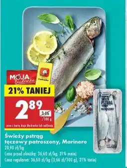 Biedronka Świeży pstrąg tęczowy patroszony Marinero oferta