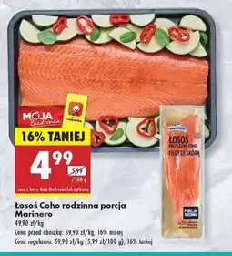 Biedronka Łosoś Coho rodzinna porcja Marinero oferta