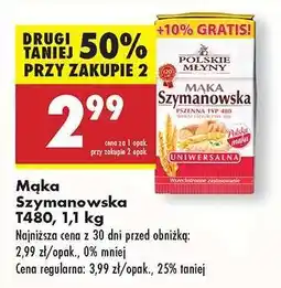 Biedronka Mąka Szymanowska T480, 1,1 kg oferta