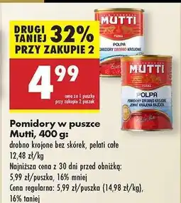 Biedronka Pomidory w puszce Mutti, 400 g oferta