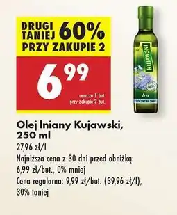 Biedronka Olej lniany Kujawski 250 ml oferta