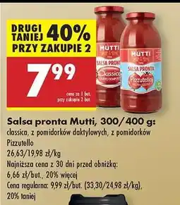 Biedronka Salsa pronta Mutti, 300/400 g oferta