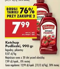 Biedronka Ketchup Pudliszki, 990 g oferta