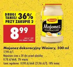 Biedronka Majonez dekoracyjny Winiary 500 ml oferta