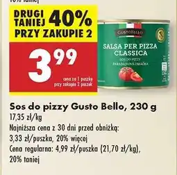Biedronka Sos do pizzy Gusto Bello, 230 g oferta