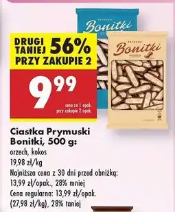 Biedronka Ciastka Prymuski Bonitki, 500 g oferta