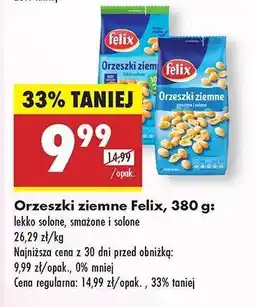 Biedronka ORZESZKI ZIEMNE FELIX 380 G oferta