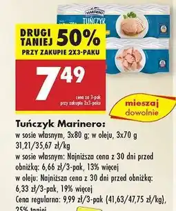 Biedronka Tuńczyk Marinero oferta