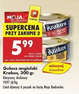 Biedronka Gulasz angielski Krakus, 300 g oferta