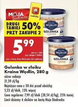 Biedronka Golonka w słoiku Kraina Wędlin, 280 g oferta