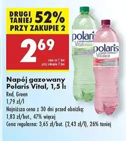 Biedronka Napój gazowany Polaris Vital, 1,5 l oferta