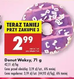 Biedronka Donut Waksy, 71 g oferta