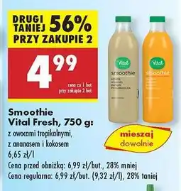 Biedronka Smoothie Vital Fresh, 750 g oferta