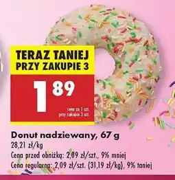 Biedronka Donut nadziewany, 67 g oferta