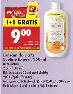 Biedronka Balsam do ciała Eveline Expert, 350 ml oferta