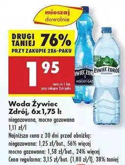 Biedronka Woda Żywiec Zdrój, 6x1,75 l oferta