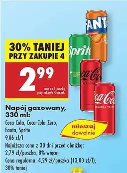 Biedronka Napój gazowany, 330 ml oferta