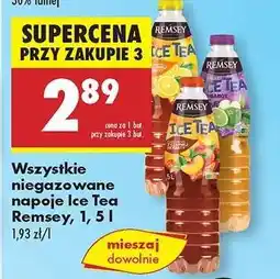 Biedronka Wszystkie niegazowane napoje Ice Tea Remsey, 1,5 l oferta