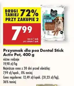Biedronka Przysmak dla psa Dental Stick Activ Pet 400 g oferta