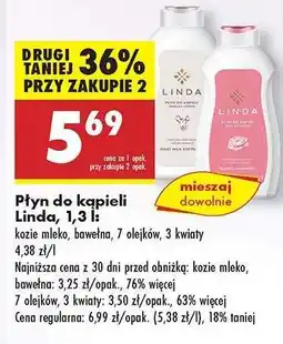 Biedronka Płyn do kąpieli Linda, 1,3 l oferta