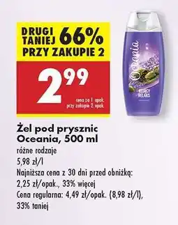 Biedronka Żel pod prysznic Oceania 500 ml oferta