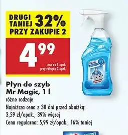 Biedronka Płyn do szyb Mr Magic, 1 l oferta