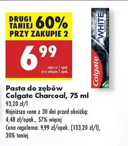 Biedronka Pasta do zębów Colgate Charcoal, 75 ml oferta