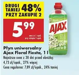 Biedronka Płyn uniwersalny Ajax Floral Fiesta, 1 l oferta