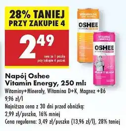 Biedronka Napój Oshee Vitamin Energy 250 ml oferta
