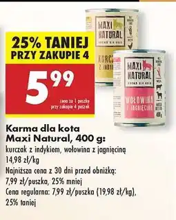 Biedronka Karma dla kota Maxi Natural, 400 g oferta